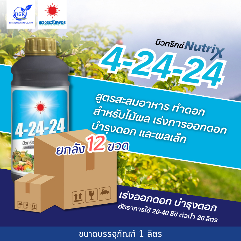 (ยกลัง1L*12) 4-24-24 1L (ดวงตะวันเพชร)