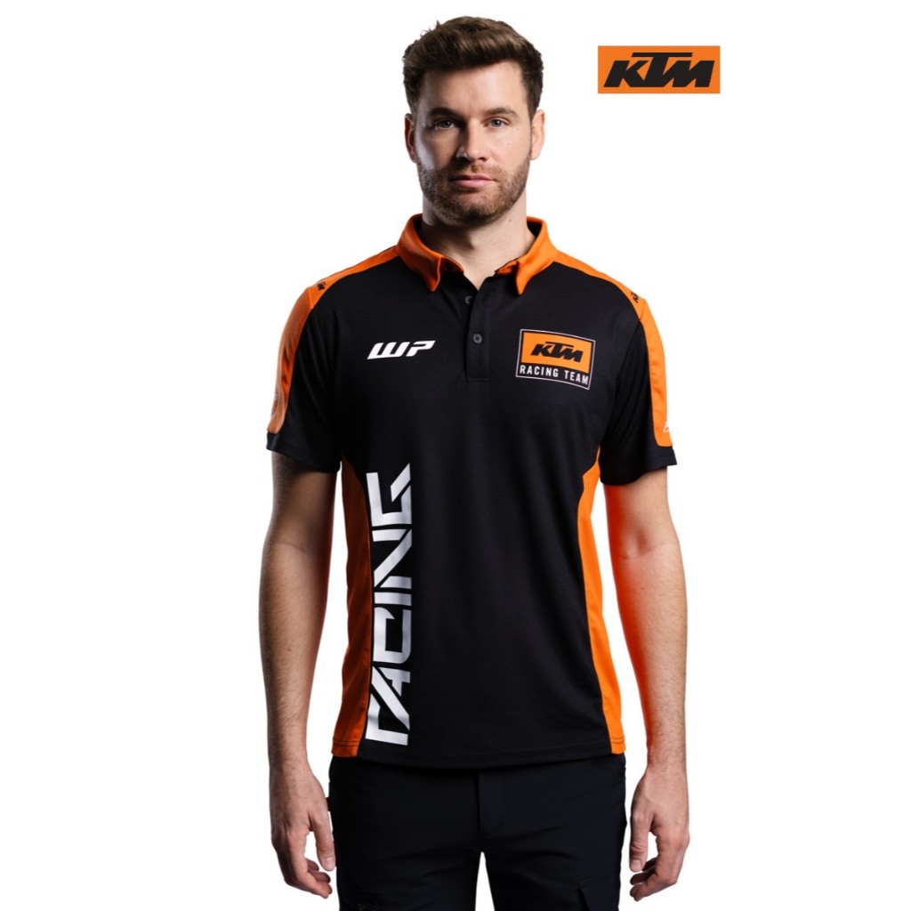 KTM_TEAM POLO (เสื้อ KTM โปโลสีดำตัดส้ม)