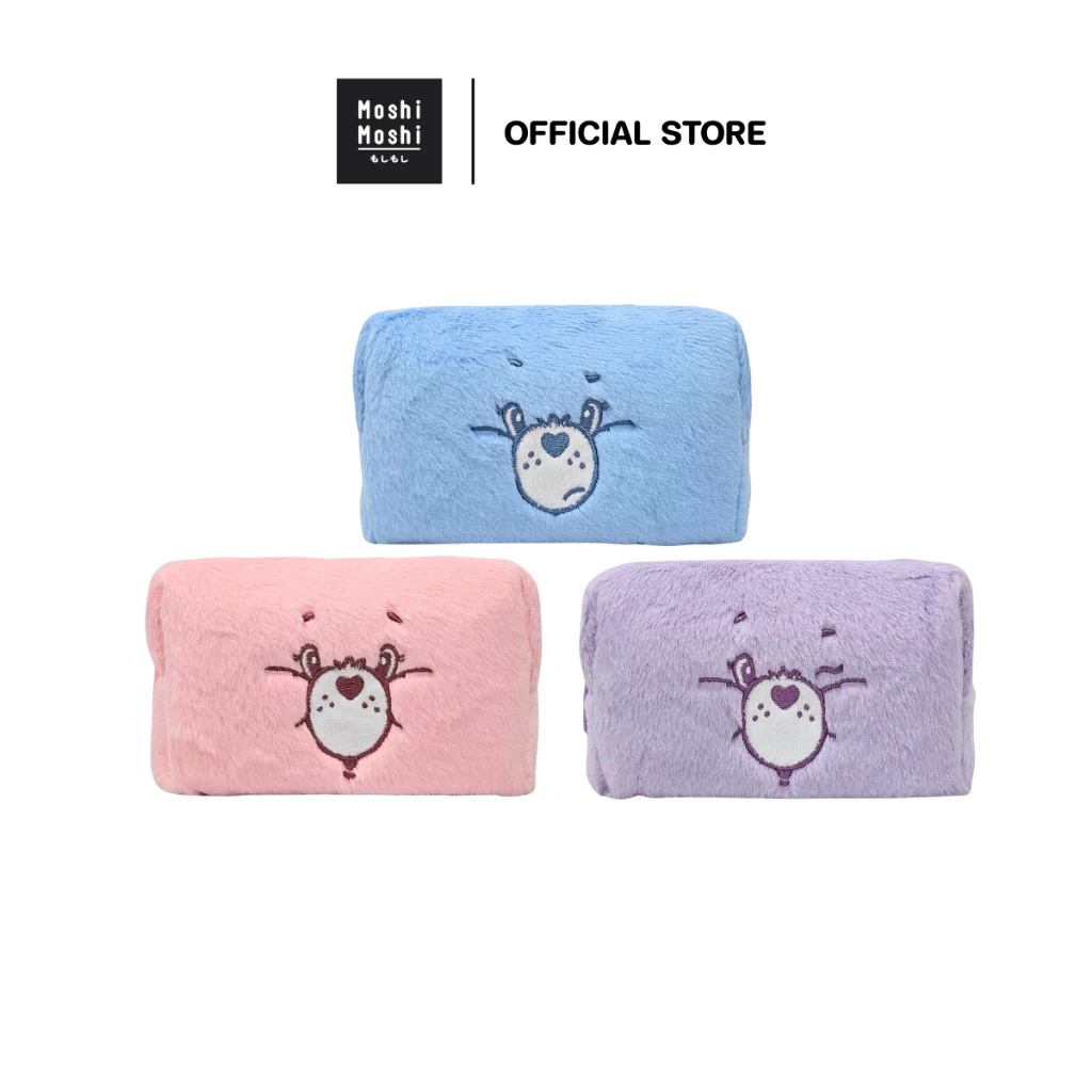 Moshi Moshi กระเป๋าเครื่องสำอาง กระเป๋าอเนกประสงค์ ลาย Care Bears ลิขสิทธิ์แท้ รุ่น 6100007353-7355