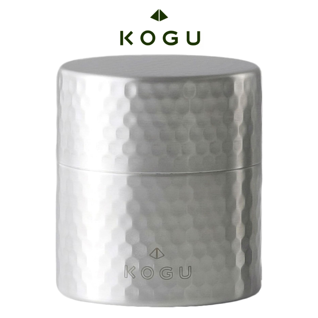 กระป๋องชา Matcha Canister Kogu Teaware ขนาดเล็ก เก็บชา กันความชื้น ลายตอก บรรจุ 50/100 กรัม