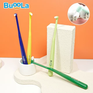[Set คู่ 2 ชิ้น] Buoola แปรงสีฟัน1 แพค + แปรงกระจุก 1 แพค ขนแปรงนุ่ม ป้องกันฟันผุ