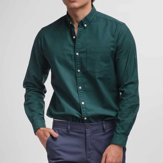 era-won เสื้อเชิ้ต คอปก แขนยาว Oxford Shirt Signature สี Emerald