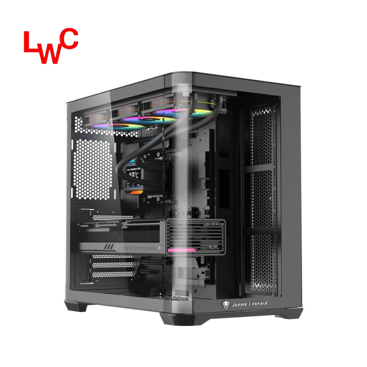 CASE ATX AC-01 Jungle Leopard BLACK เคสคอมพิวเตอร์ สีดำ จำหน่ายโดย LWC