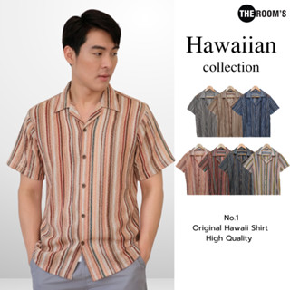 THE ROOM'S - เดอะรูม เสื้อฮาวาย เสื้อเชิ้ตแขนสั้น ผ้าโนวาเอล…