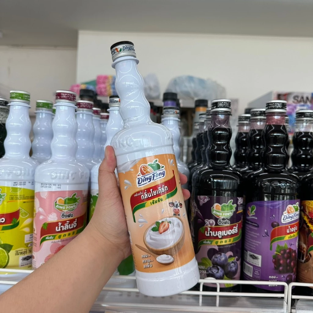 ไซรัป โยเกิร์ต ติ่งฟง เข้มข้น 760มล. Yogurt Flavour Syrup DingFong Brand