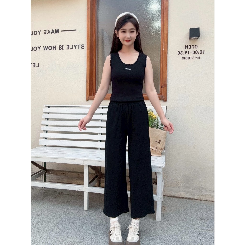 พร้อมส่งจากไทย กางเกงคาร์โก้ สไตล์เกาหลี ไซต์ยางยืด👚 สําหรับผู้หญิง 🎀 ผ้าไม่บางกางเกงขายาว🍓เอวสูง241