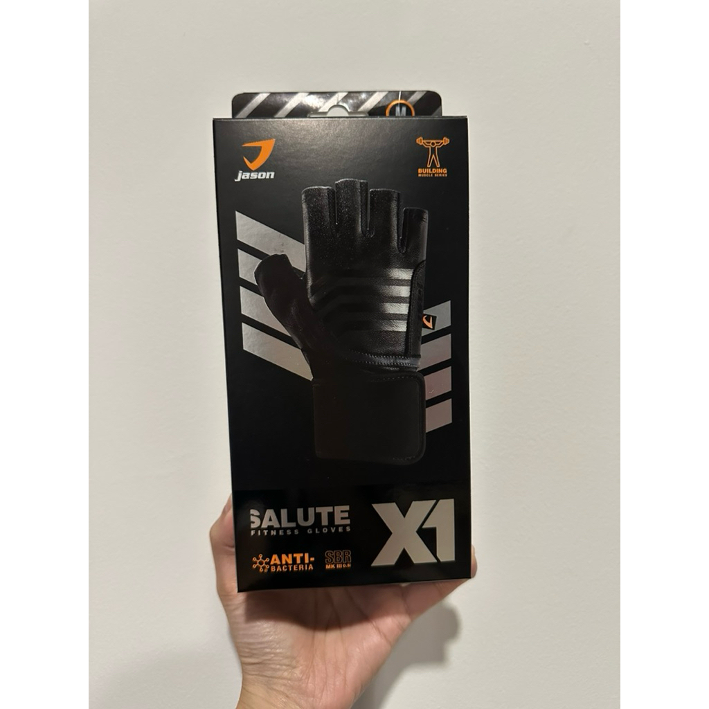 ถุงมือฟิตเนส ยี่ห้อ Jason Size M