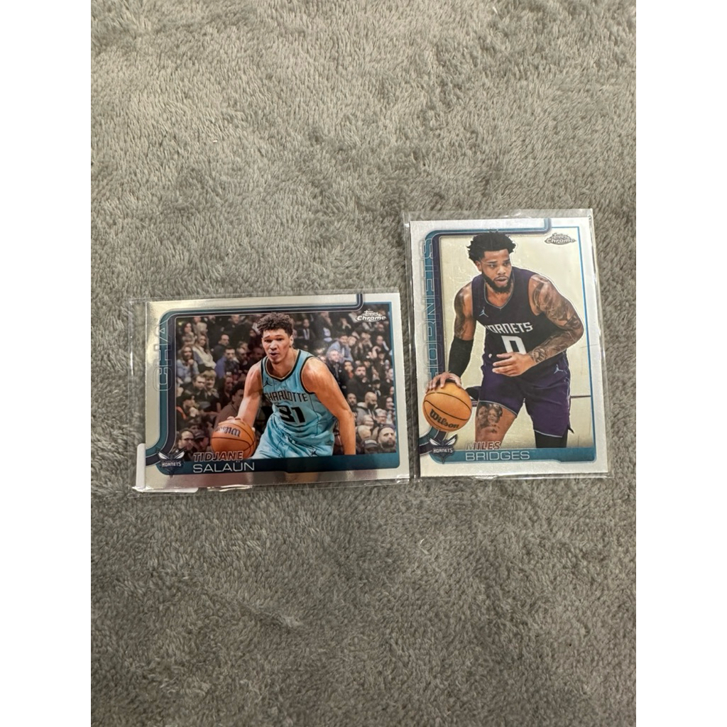 การ์ด Topps chrome Basketball Team Hornets