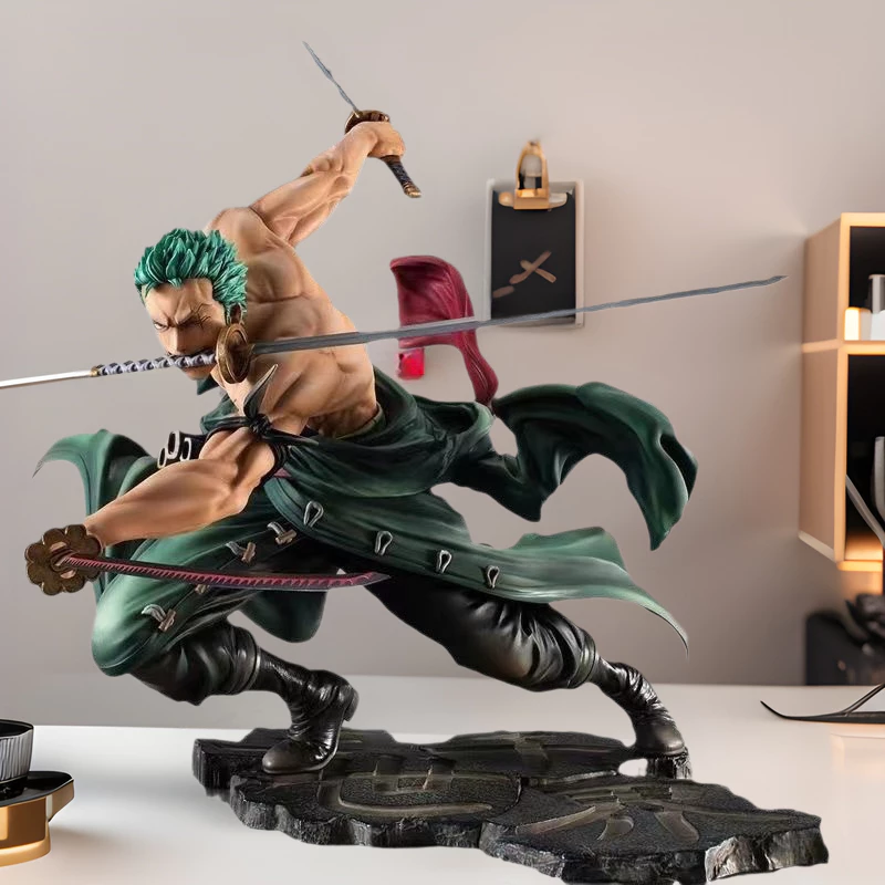 【23 ซม】โมเดลอนิเมะ อะนิเมะตุ๊กตา One Piece Roronoa Zoro ของเล่นสําหรับเด็ก เก็บสะสม ตกแต่งรถยนต์  โมเดลฟิกเกอร์ thumbnail 3