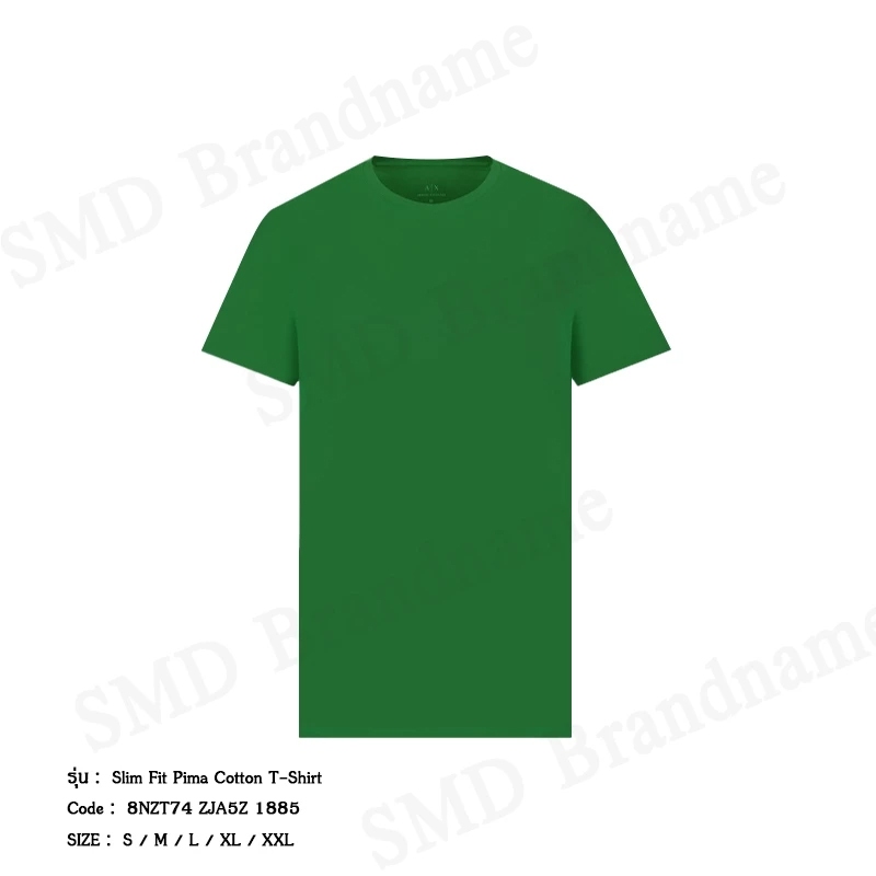 Armani Exchange เสื้อยืดคอกลมผู้ชาย รุ่น A/X Slim Fit Pima Cotton T-Shirt Code: 8NZT74 ZJA5Z 1885