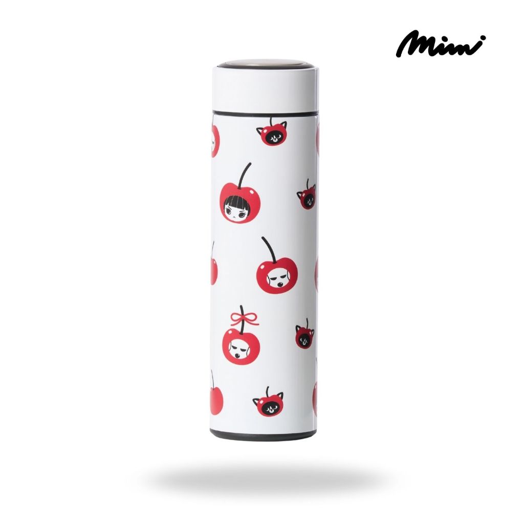 Mimi กระบอกน้ำเก็บอุณหภูมิ เชอร์รี่ ด็อท Cherry Dots A9YOWH