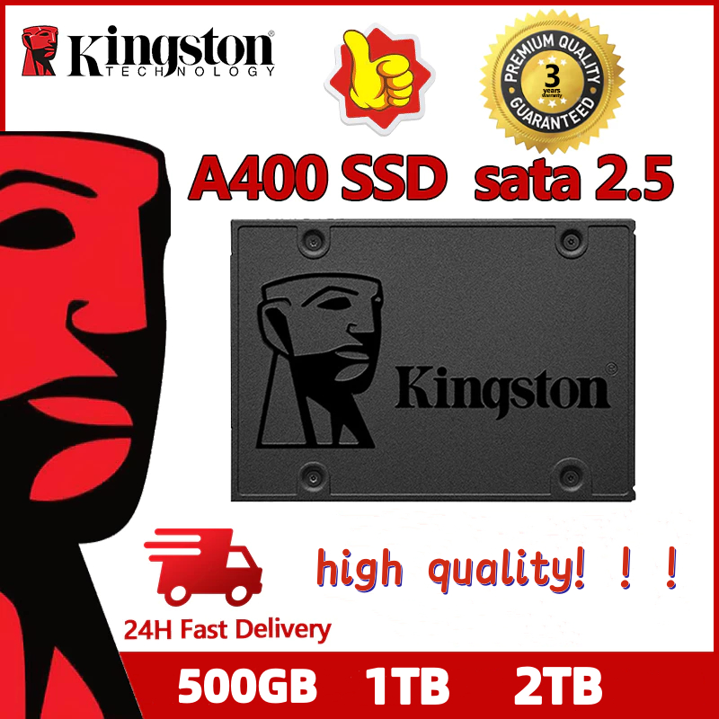 [ไทยท้องถิ่น]Kingston 480GB 960GB SSD A400 SATA 3.0 2.5“ ฮาร์ดไดรฟ์ภายใน รับประกัน 3 ปี