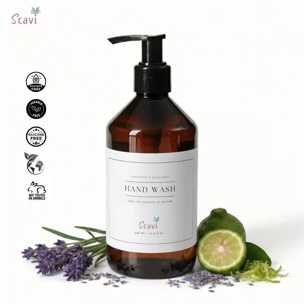 Scavi Hand Wash | Lavender & Bergamot ผลิตภัณฑ์ทำความสะอาดมือ กลิ่นลาเวนเดอร์ และเบอกาม็อท