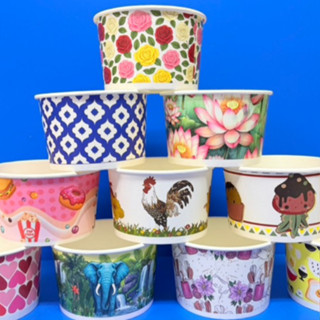 (Lotus pack)ยกลัง/750ml/ปาก 125 /600ใบ/ ถ้วยกระดาษ / ชามกระด…