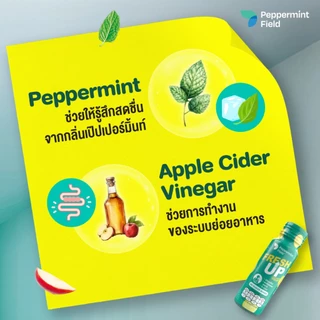Peppermint Field Fresh Up 50ml. เป๊ปเปอร์มิ้นท์ ฟิลด์ เฟรชอัพ รสเลม่อน ขนาด 50 มล. จำนวน 12 ขวด