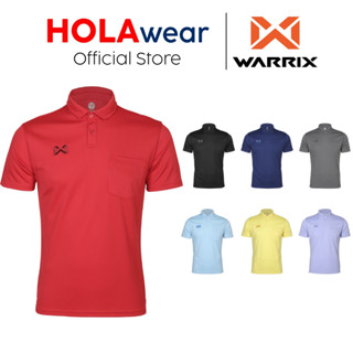 โปโล มีกระเป๋า WARRIX 221PLACL30 โลโก้ปัก  รุ่น PIQUE PLUS