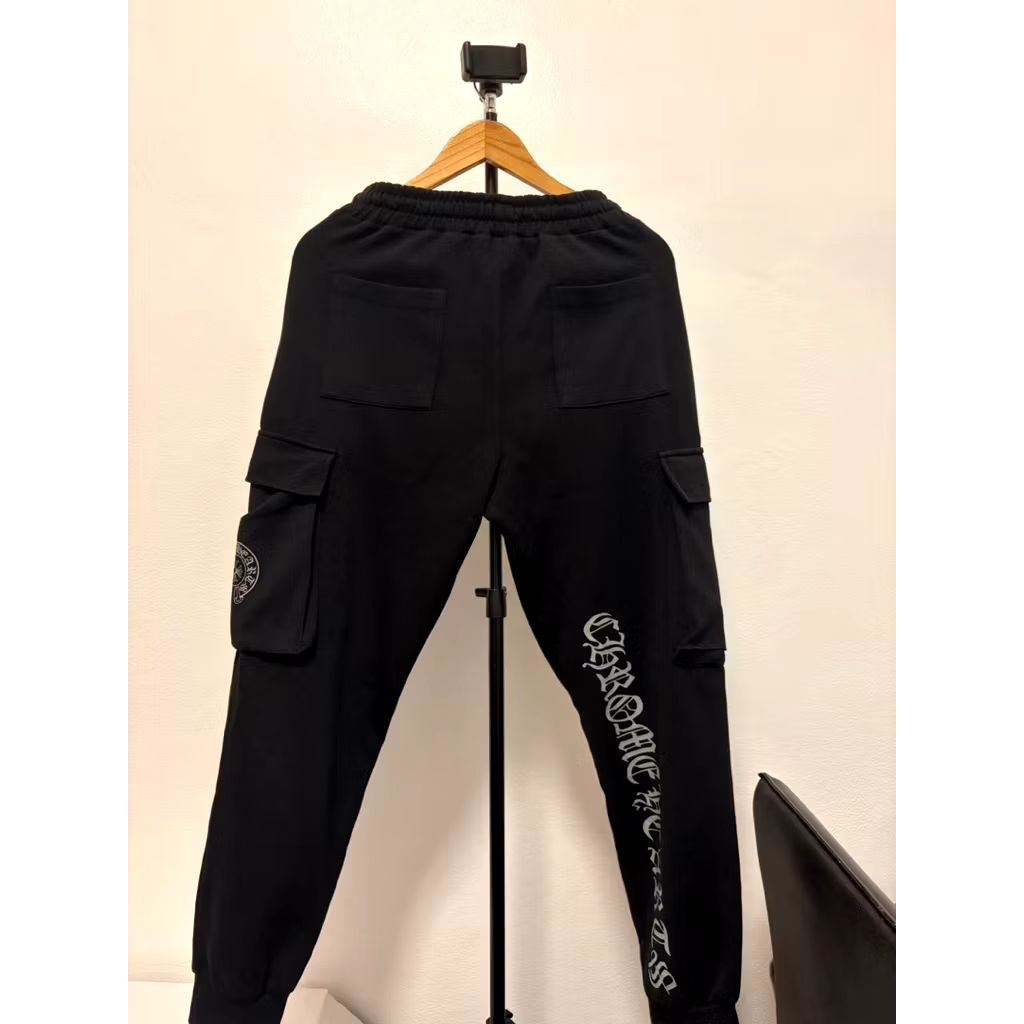 กางเกงขายาวCottonสีดำ Chrome Hearts เอว 30+/38"มีกระเป๋า สภาพสวย