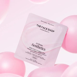 THE FACE SHOP AT HOME AESTHETICS COLLAGEN MASK มาส์ก คอลลาเจนไฮโดรเจล อิ่มฟู เนียนนุ่ม กระจ่างใส