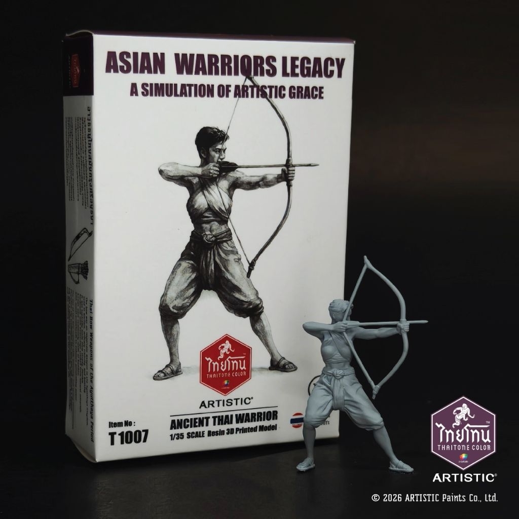 3d โมเดลไทยโทน ชุดทหารโบราณ No : 1007 ขนาด 1/35 Resin 3D สูง 5 cm - รูปที่ 2