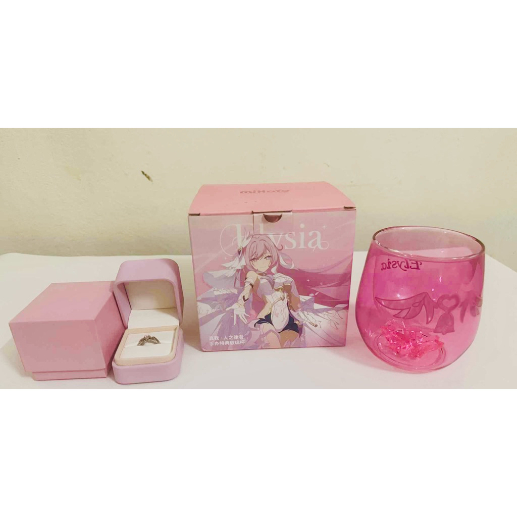 [พร้อมส่ง]Honkai Impact 3rd Elysia Ring&Glass Herrscher of Human Ego Because of You