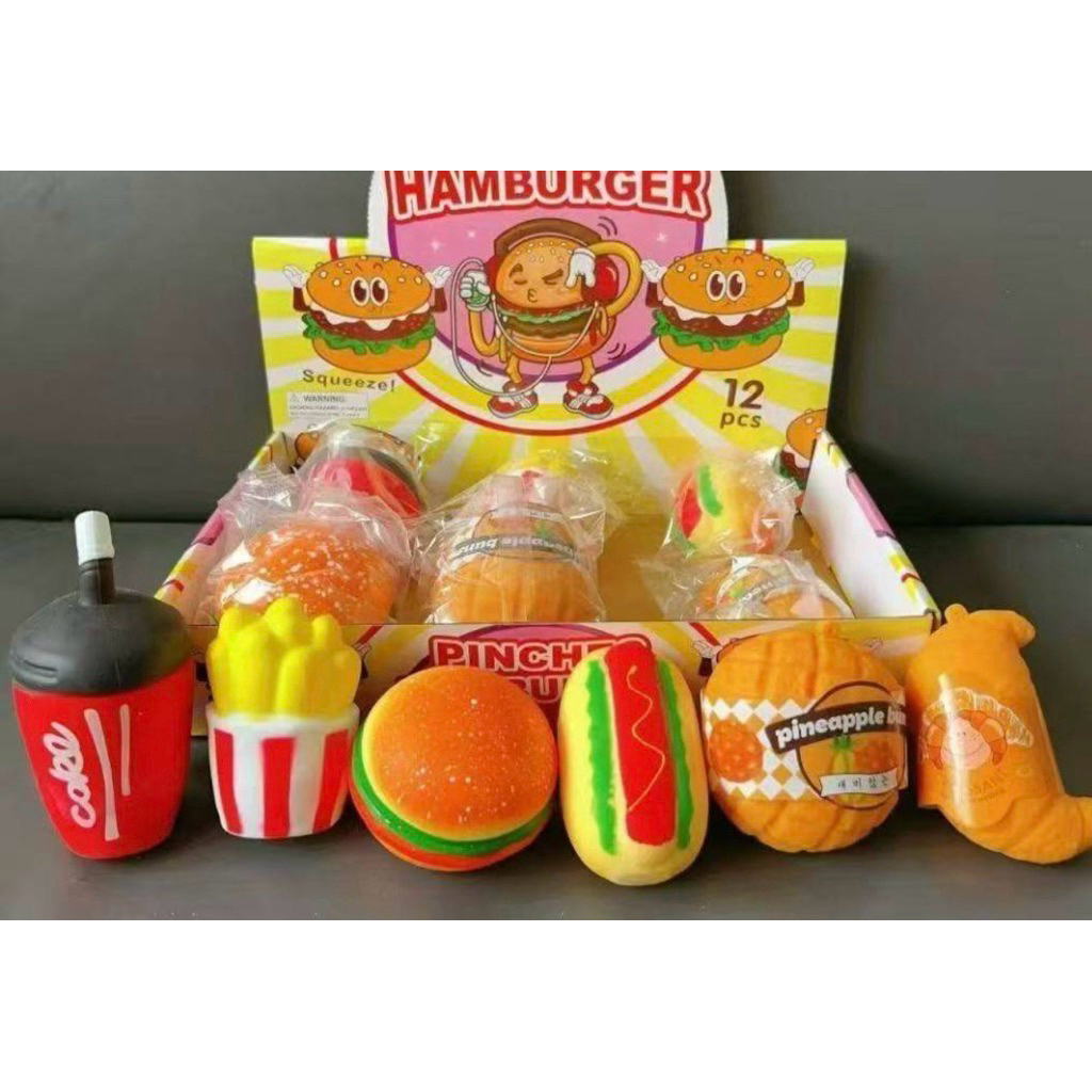 สกุชชี่ แฮมเบอร์เกอร์ hamburger เฟรนฟราย