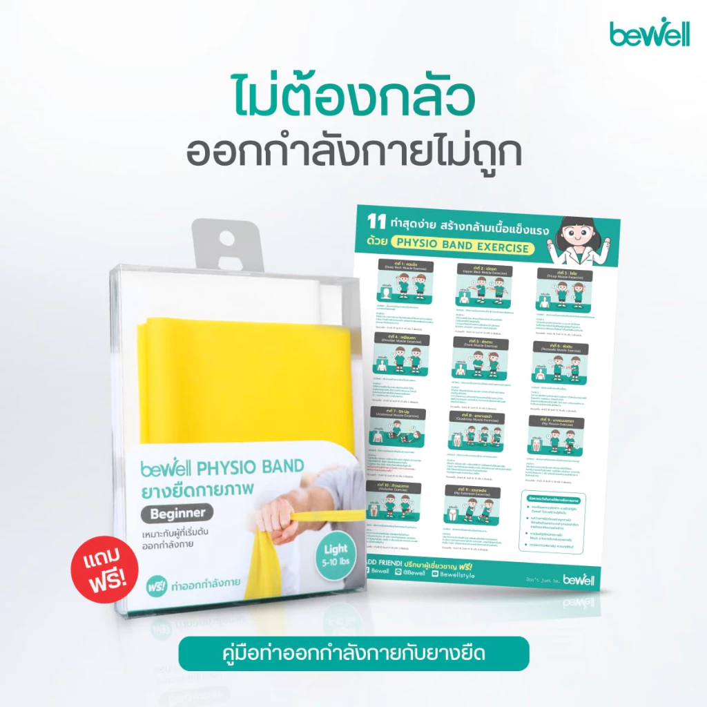 Bewell Physio Band ยางยืดออกกำลังกาย 3 ระดับ thumbnail 8