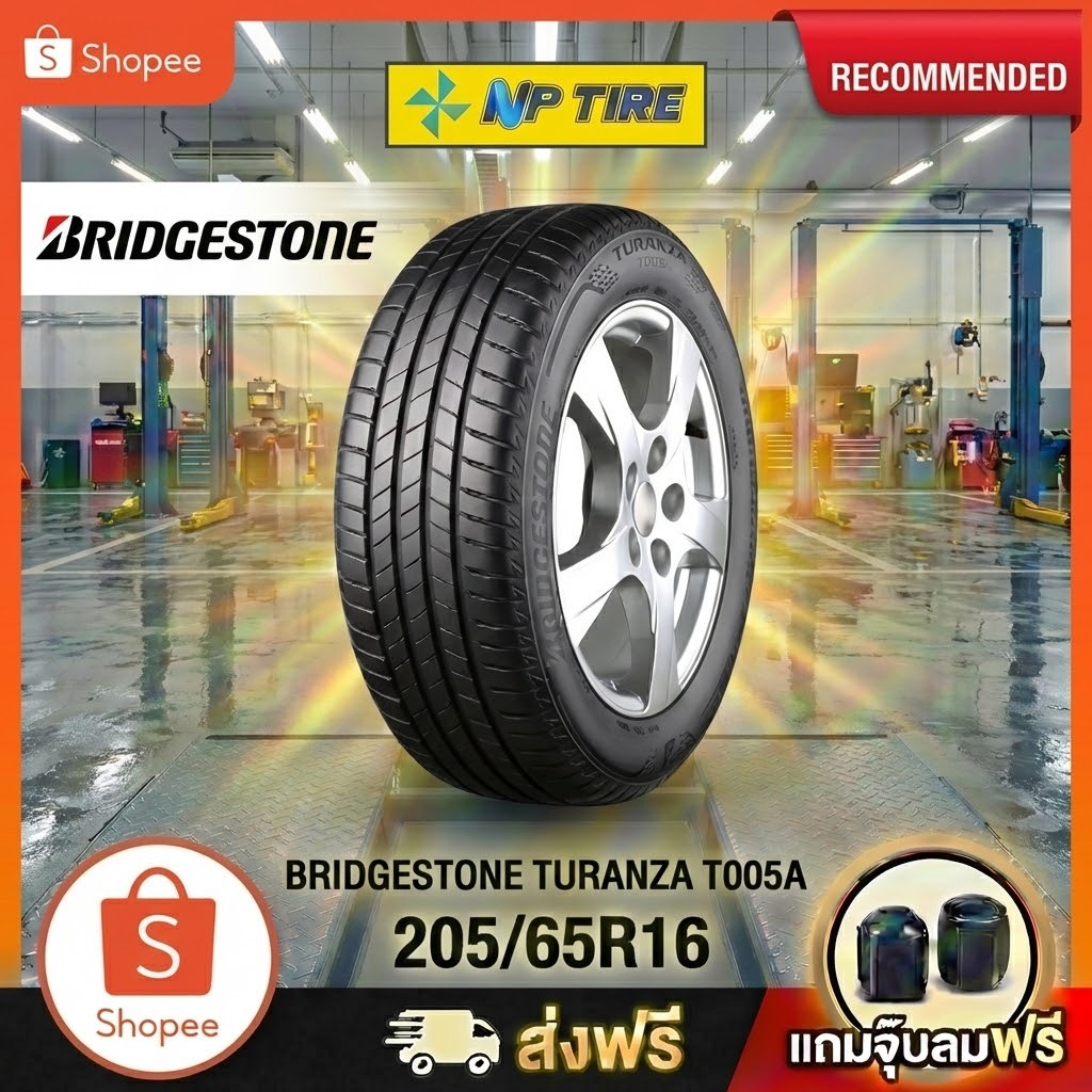 ยาง 205/65R16 BRIDGESTONE TURANZA T005A  ราคาต่อเส้น  ปี 2020