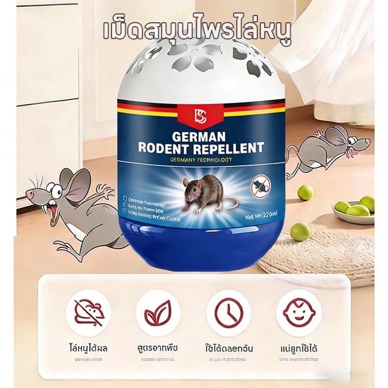 ซื้อ 1 แถม 1 TIA เจลไล่หนู ไล่หนู ยาไล่หนู ใช้งานง่าย ไล่หนูตลอด 24 ชั่วโมง ผลิตจากธรรมชาติ ปลอดภัย - รูปที่ 4