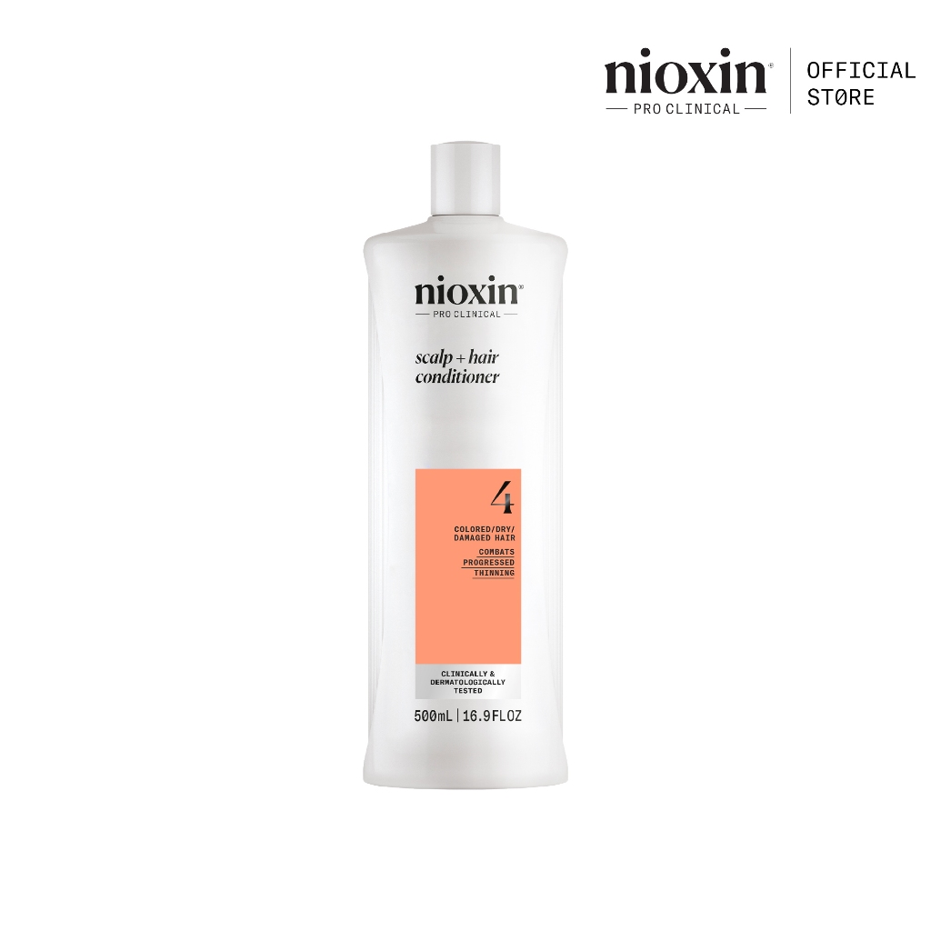 NIOXIN System 4 Conditioner สำหรับผมบางชัดเจน ผมทำสี/ดัด-ยืด/ฟอก 1000ml ไนอ๊อกซิน คอนดิชั่นเนอร์ ผมลื่นไม่พันปกป้องสีผม