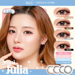 คอนแทคเลนส์(มินิ) Julia Light Brown / Brown / Gray (Kitty Kawaii) ⭐️ลายฮิต ขายดีมาก กรองแสงกันยูวี