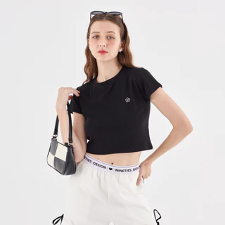 Best Seller Nineties Design ✦ รวมเสื้อครอปเบสิก และ Oversize ที่ต้องมีติดตู้ Basic Tee เสื้อครอป Cotton100%