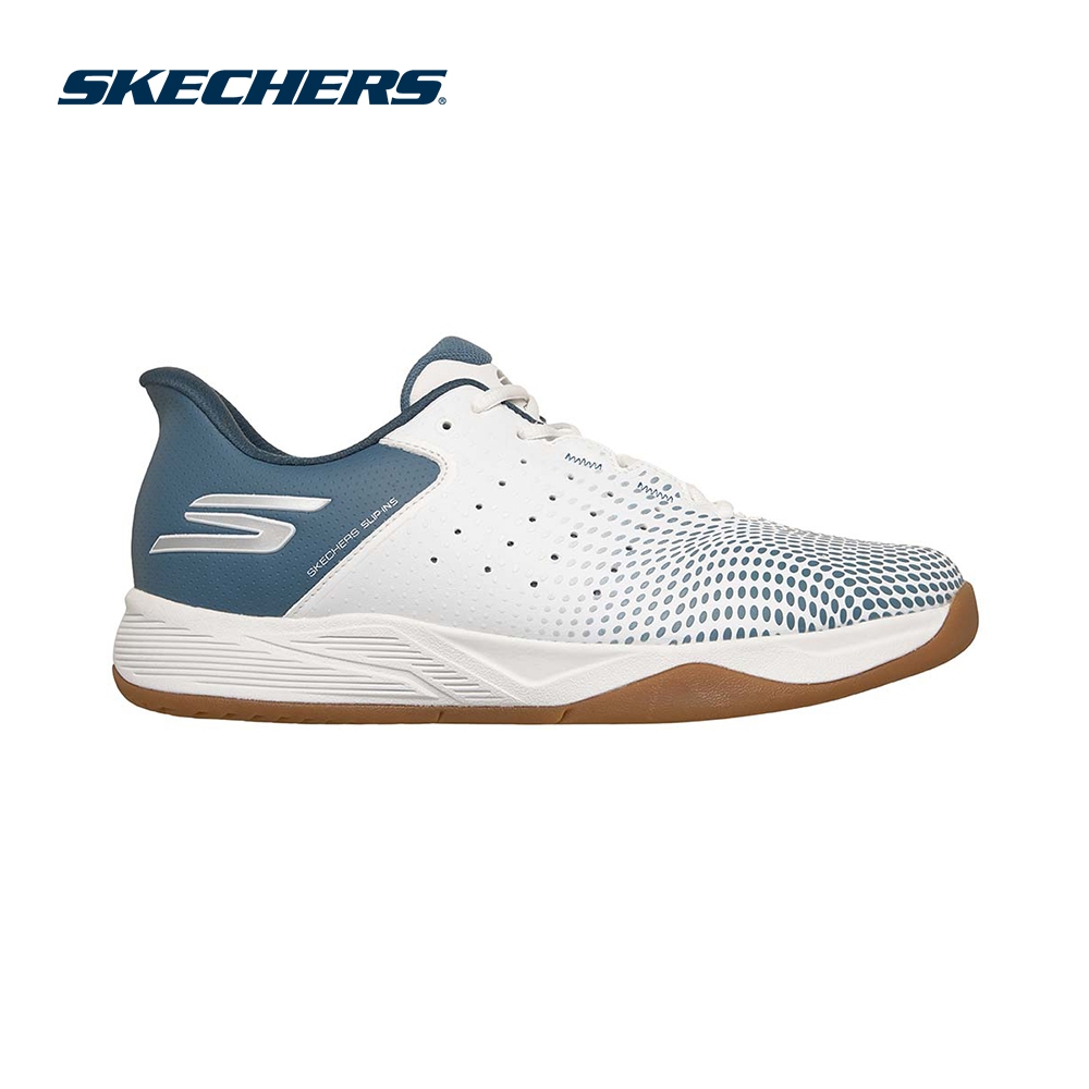 Skechers สเก็ตเชอร์ส รองเท้าแบดมินตันผู้ชาย Men Slip-Ins GO Pickleball Viper Court Reload Shoes - 246101C-WLBL (latest)