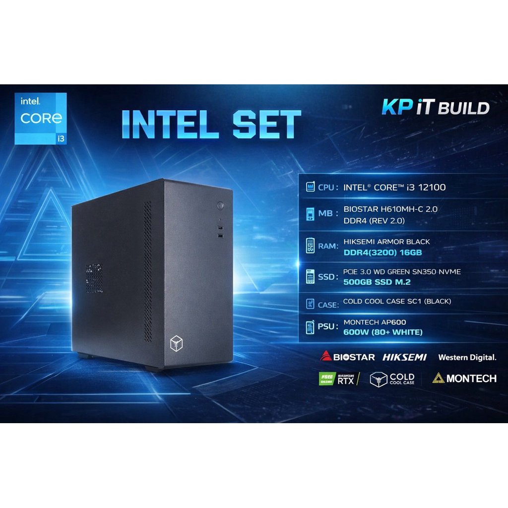 คอมประกอบ Computer Set i3 12100 NO VGA