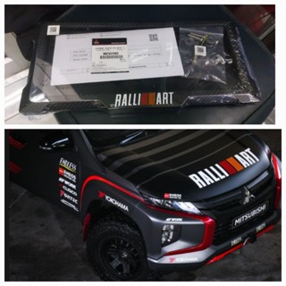กรอบป้ายทะเบียนRallyartแท้ลายเคฟล่า.วัสดุเนื้อดีgradeA(ไม่มี…