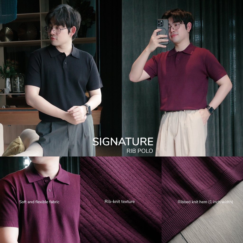 Signature Rib Polo - ซิกเนเจอร์ริบโปโล