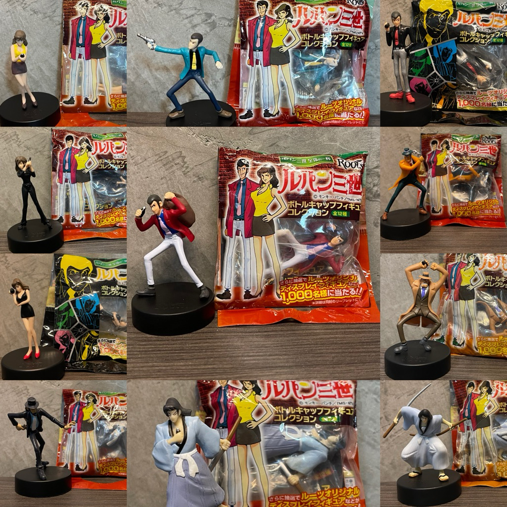 ของสะสม จอมโจรลูแปงที่ 3 (Lupin the Third × Roots Bottle Cap)