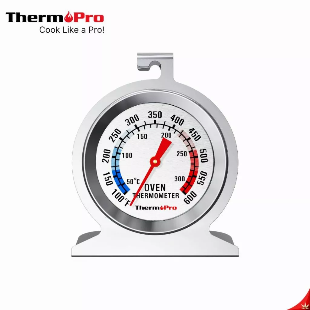 ThermoPro เครื่องวัดอุณหภูมิเตาอบ ตู้อบเตาย่างเตารมควัน สเตนเลสเกรดพรีเมียม ทนทานวัดอุณหภูมิเเม่นยำ