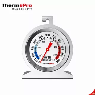 ThermoPro เครื่องวัดอุณหภูมิเตาอบ ตู้อบเตาย่างเตารมควัน สเตนเลสเกรดพรีเมียม ทนทานวัดอุณหภูมิเเม่นยำ
