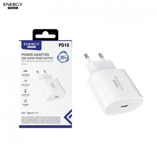 หัวชาร์จแท้ PD 20W ชาร์จเร็ว ชาร์จไว รองรับ iOS & Android ใช้งานทนทาน ยี่ห้อ Energy ของแท้
