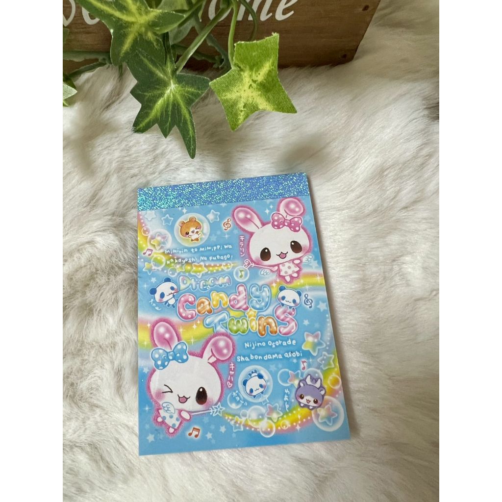 สมุดฉีกเล่มเล็ก ลาย candy Twins, flowing clover, Usadaifuku,Tabo, Mymelody, Hello Kitty