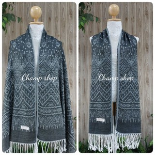 ผ้าพันคอ ผ้าคลุมไหล่ ลายขิด ลายไทย เนื้อผ้านิ่มเบาบาง เป็นขอ…