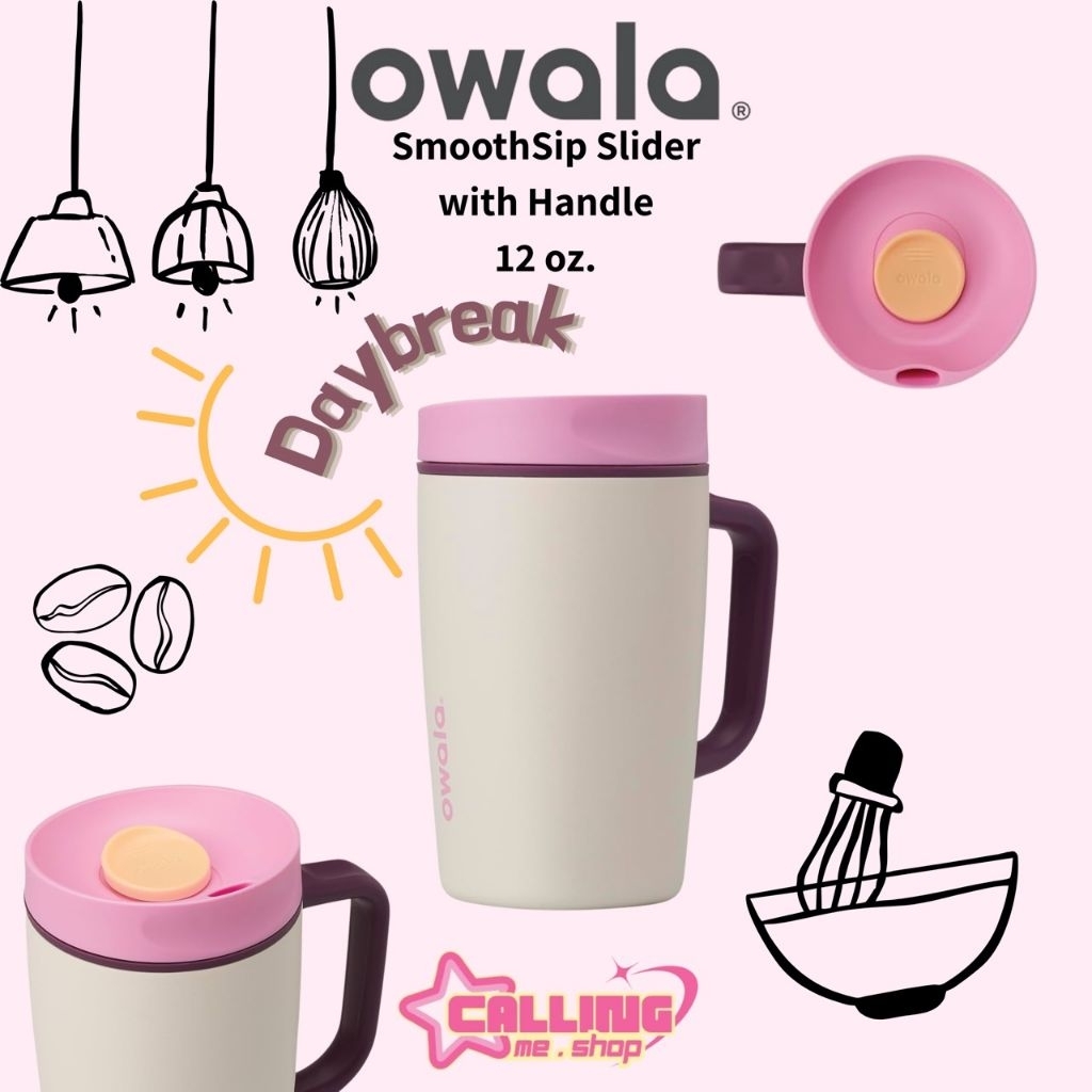 [พร้อมส่งในไทย] Owala SmoothSip Slider 12oz, 20oz เก็บร้อน-เย็นได้ คว่ำไม่หก ของแท้จากอเมริกา 🇺🇲 - รูปที่ 7