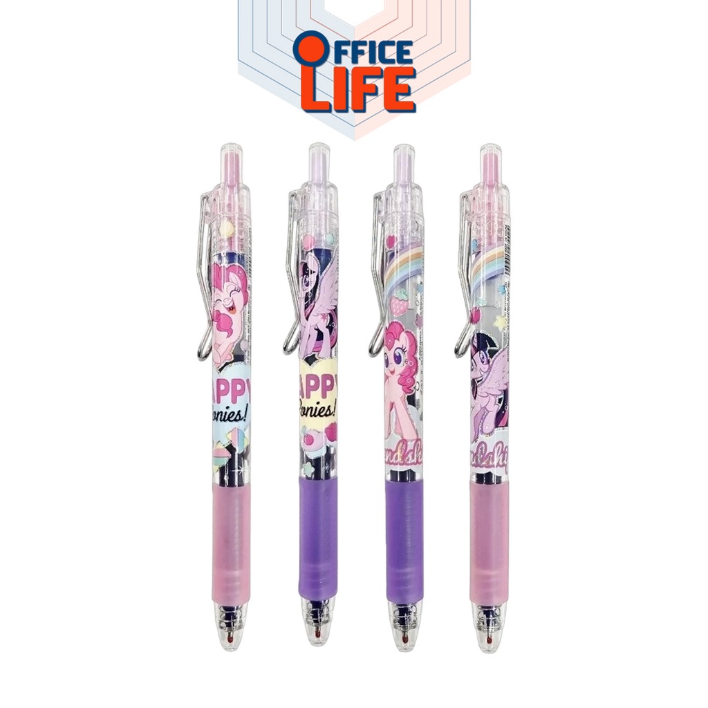 IIgen (อิเจน) ปากกา ปากาเจล ขนาด 0.5 mm.  ลิขสิทธิ์แท้ My Little Pony รุ่น YZ7902 Friend / Happy  ( 1 ด้าม / คละสี )