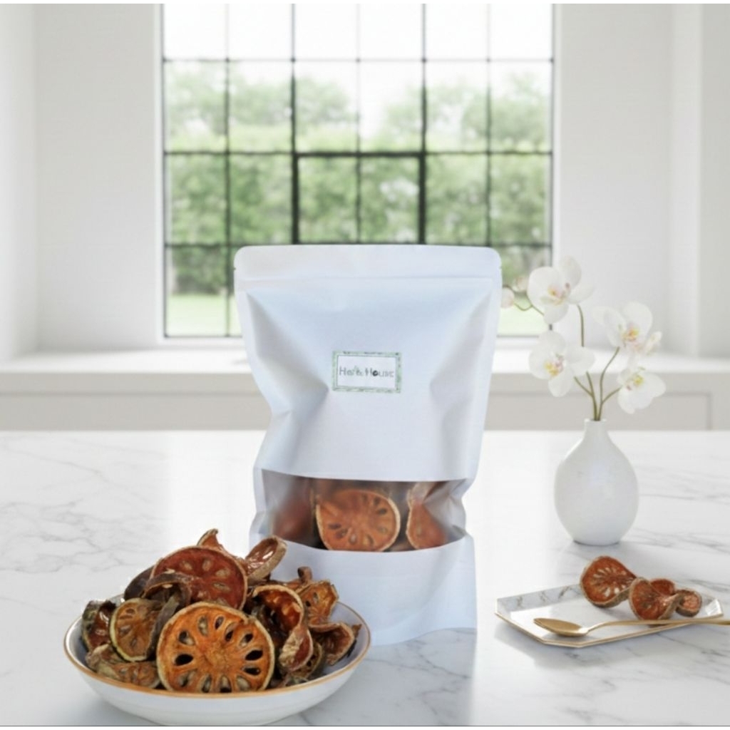 ✨️มะตูมแห้งเกรดสวยน้ำหนัก300กรัม🫒