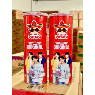 [ยกลัง 14 กระป๋อง] [ 1 กระป๋อง]Mister Potato Crisps มันฝรั่งแผ่นทอดกรอบ (ตรามิสเตอร์โปเตโต้) 85g.