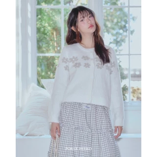 POKEE | Mika Cardigan คาร์ดิแกนไหมพรมทอลาย pokee!