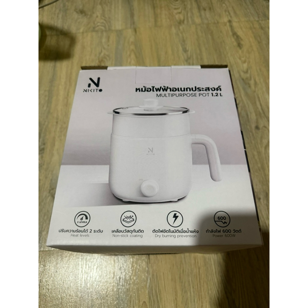 หม้ออเนกประสงค์  NK-ETP03 สีขาว 1.2 ลิตร แบรนด์ NIKITO