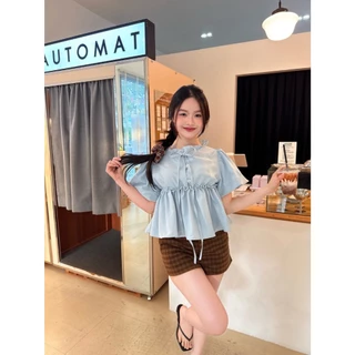 เสื้อแขนบอลลูน ผ้าไบโอ #FF203