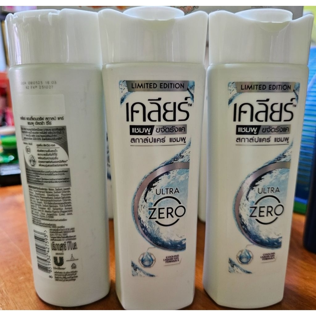 แชมพู เคลียร์ ซีโร่ ขจัดรังแค อาการคันหนัวศรีษะ Clear zero scalp anti dandruff itchy reduce 170ml