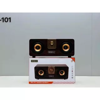 ลำโพงบลูทูธ MN-101 เสียงทุ้มหนักแน่น ดีไซน์ลายไม้สไตล์วินเทจ ดอกลำโพง 10W x 2 Bluetooth speaker